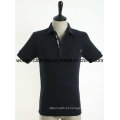 Alta Qualidade Por Atacado Ajustado Simples Moda Homens Polo T-Shirt